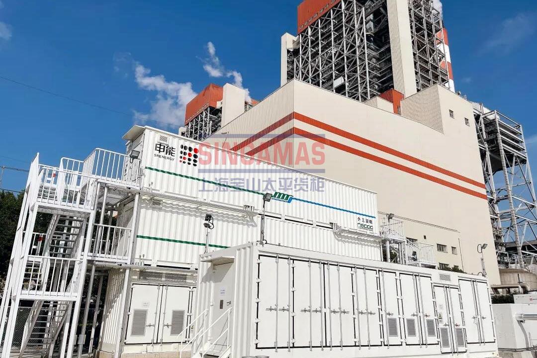 5MW/5MWh thermal power storage joint frequency modulation project of a thermal power plant in Shanghai