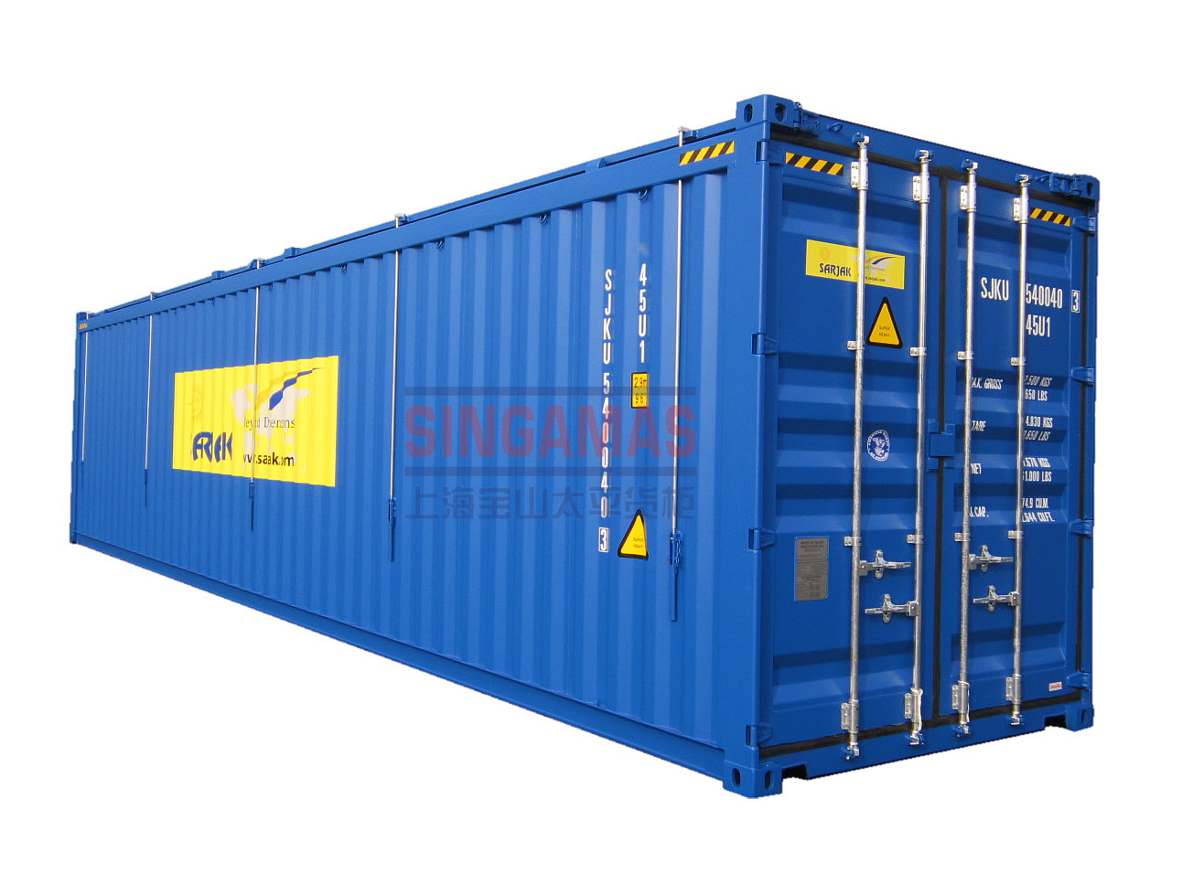 40'HC Hard opentop container