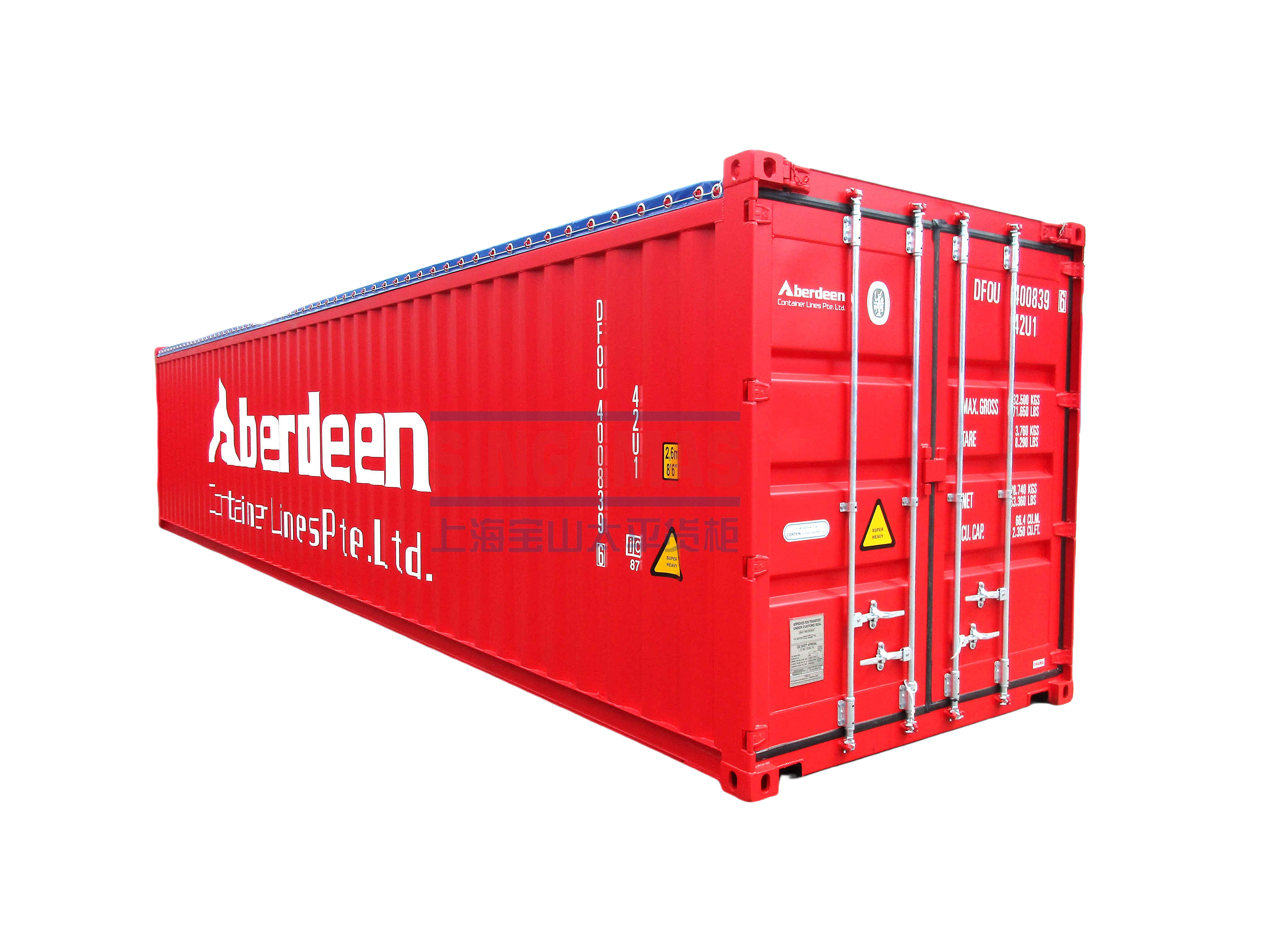 Soft opentop container